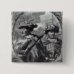 The Barbarossa Brothers 2 Inch Square Button