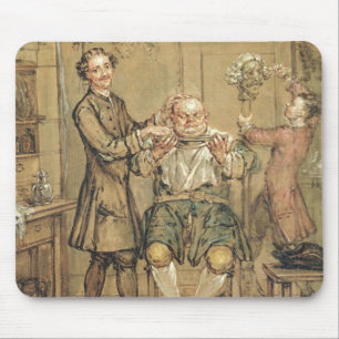 The Barber, c.1760-69 (oil on canvas) Mouse Pad