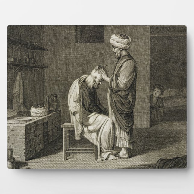 The Barber, from Volume II Arts and Trades of 'Des Plaque (Front)