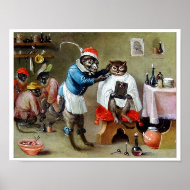 The Barber Monkey Poster (Front)