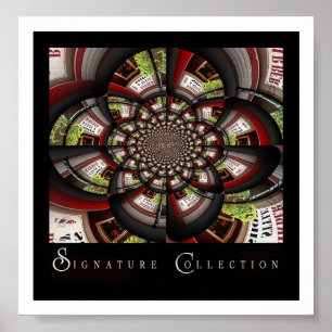 The Barber on Bank Signature collection Poster