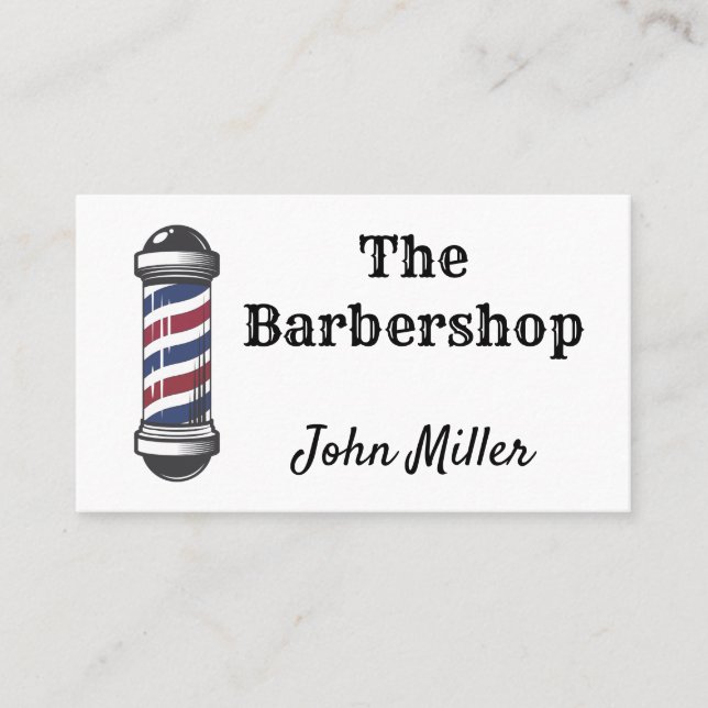 The Barbershop Business Card (Front)