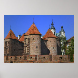 The Barbican and Pauline Church, Warsaw, Poster