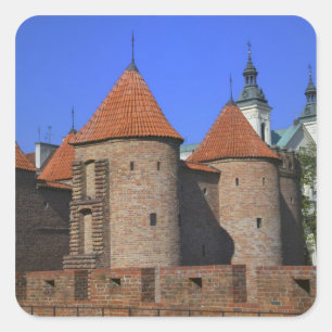 The Barbican and Pauline Church, Warsaw, Square Sticker