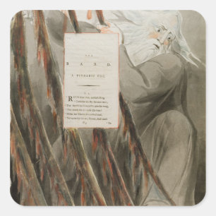 The Bard: A Pindaric Ode, from 'The Poems of Thoma Square Sticker