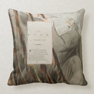 The Bard: A Pindaric Ode, from 'The Poems of Thoma Throw Pillow