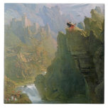 The Bard, c.1817 (oil on canvas) Tile<br><div class="desc">Image:136233  The Bard,  c.1817 (oil on canvas). Martin,  John (1789-1854). Yale Centre for British Art,  Paul Mellon Collection,  USA,  Paul Mellon Collection.  Art,  Fine Art.</div>