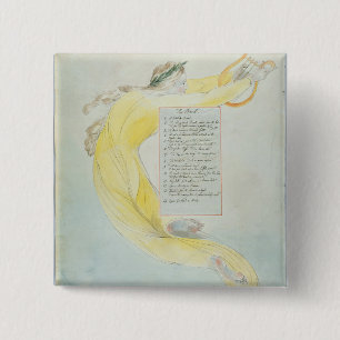 'The Bard', design 52 from 'The Poems of Thomas Gr 2 Inch Square Button