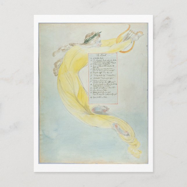 'The Bard', design 52 from 'The Poems of Thomas Gr Postcard (Front)