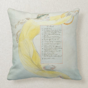 'The Bard', design 52 from 'The Poems of Thomas Gr Throw Pillow