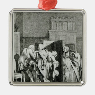 The Baron...saluted Candide Metal Ornament