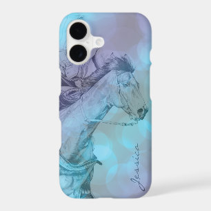 The Barrel Racer (blue-green circles)