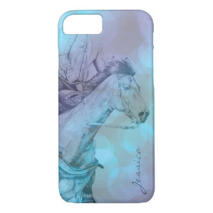 The Barrel Racer (blue-green circles) Case-Mate iPhone Case