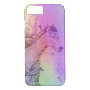 The Barrel Racer (purple and yellow abstract) Case-Mate iPhone Case