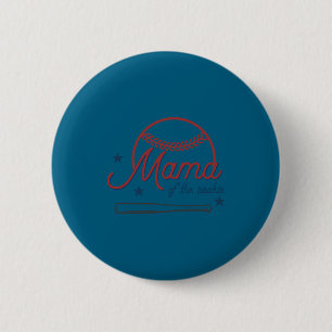 The Barry Mama Rookie Baseball Birthday 2 Inch Round Button