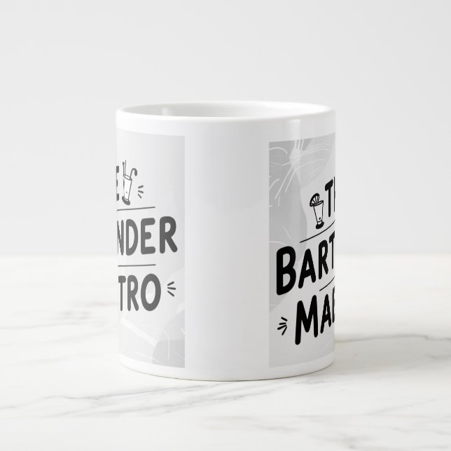 The bartender Maestro  Large Coffee Mug (Front)