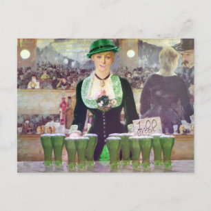 The Bartender St. Patrick's Day Postcard