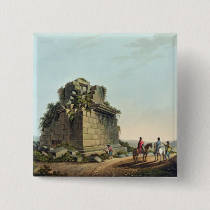 The Base of a Colossal Column near Syracuse, plate 2 Inch Square Button