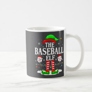 The Baseball Elf Funny Christmas Srt Lovers Xmas E Coffee Mug