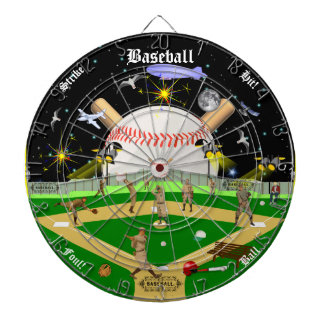 The Baseball Field Starry Nights Dartboard