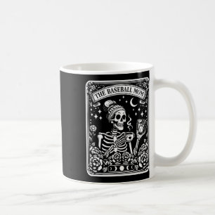 The Baseball Mom Tarot Card Skeleton Coffee Mother Mug