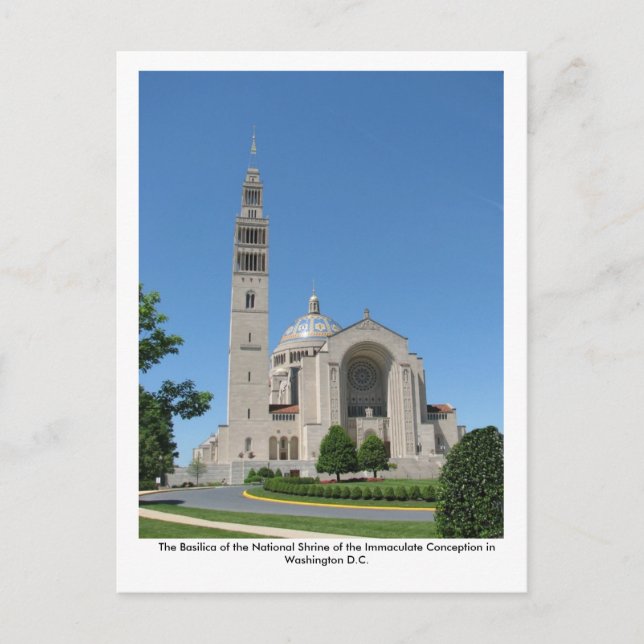 The Basilica of the National Shrine Postcard (Front)