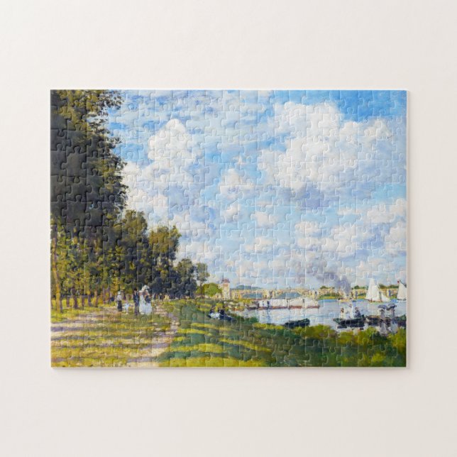 The Basin at Argenteuil Claude Monet Jigsaw Puzzle (Horizontal)