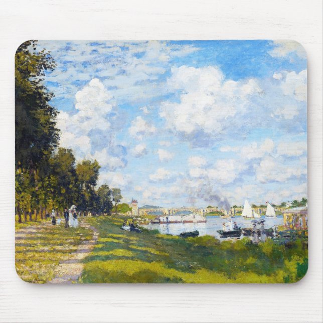 The Basin at Argenteuil Claude Monet Mouse Pad (Front)