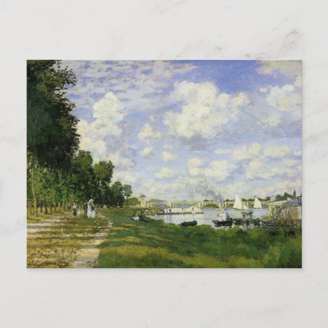 The Basin At Argenteuil Postcard (Front)