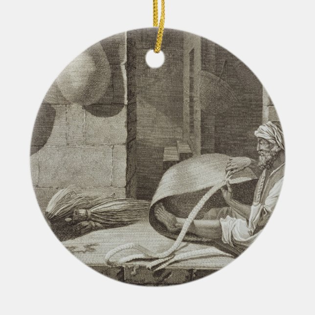 The Basket Maker, from Volume II Arts and Trades o Ceramic Ornament (Front)