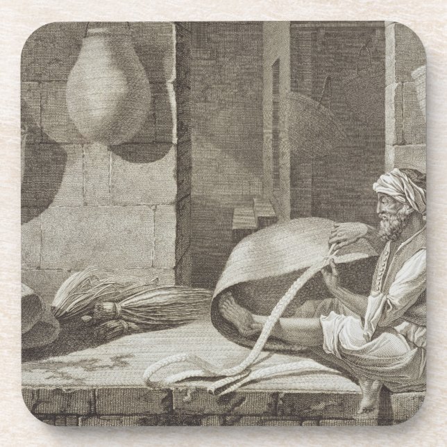 The Basket Maker, from Volume II Arts and Trades o Coaster (Front)