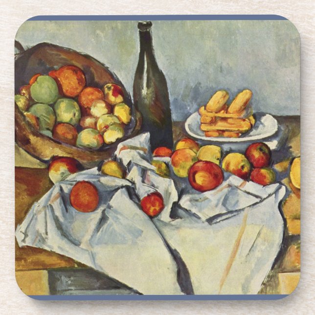 The Basket of Apples by Paul Cezanne Coaster (Front)