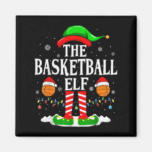 The Basketball Elf Bball Xmas Basketball Christmas Magnet