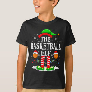The Basketball Elf Bball Xmas Basketball Christmas T-Shirt