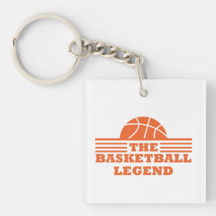 The basketball legend for coach keychain