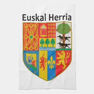 The Basque Country (Euskal Herria) coat of arms, Kitchen Towel