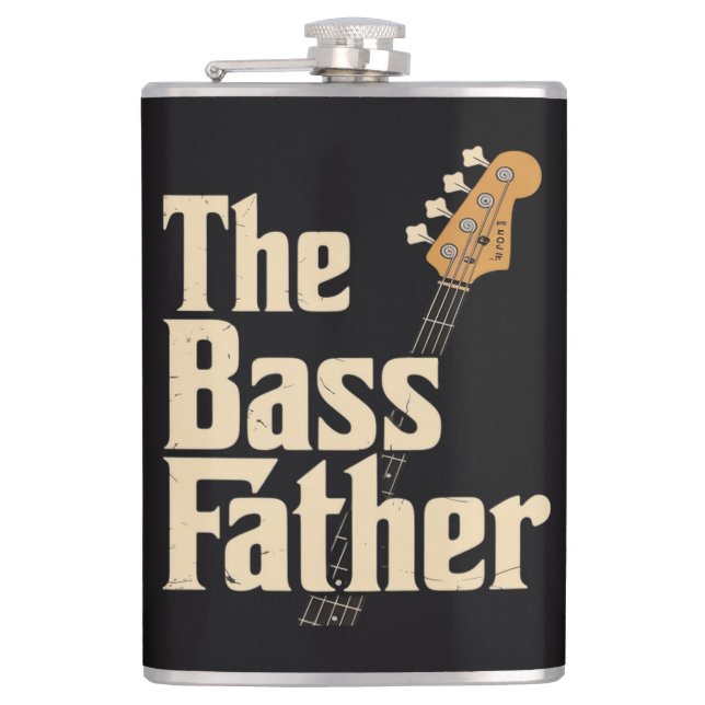 The Bass father  Hip Flask (Front)