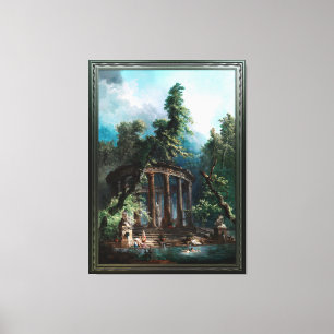 The Bathing Pool by Hubert Robert 2nd Edition Canvas Print