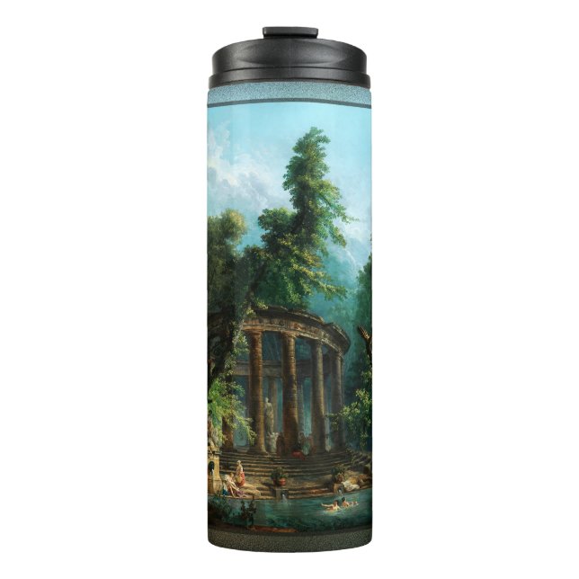 The Bathing Pool by Hubert Robert Thermal Tumbler (Front)