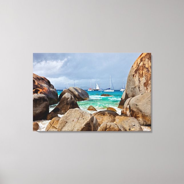 The Baths, Virgin Gorda, British Virgin Islands Canvas Print (Front)