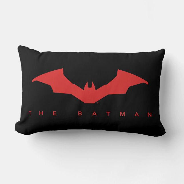 The Batman Bat Logo Lumbar Pillow (Front)