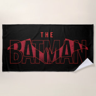 The Batman Bat Overlaid Logo Beach Towel