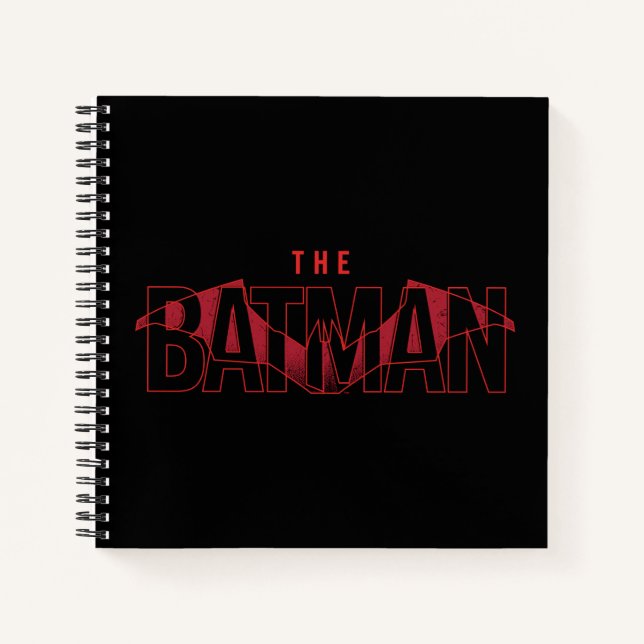 The Batman Bat Overlaid Logo Notebook (Front)