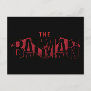 The Batman Bat Overlaid Logo Postcard