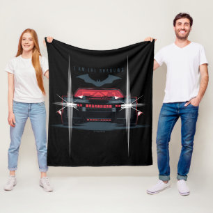 The Batman Batmobile - I Am The Shadows Fleece Blanket