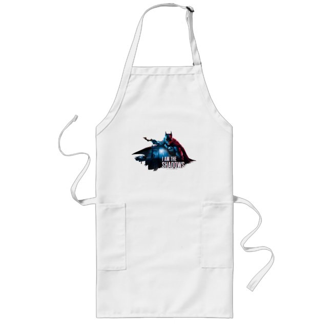 The Batman Character Graphic - I Am The Shadows Long Apron (Front)