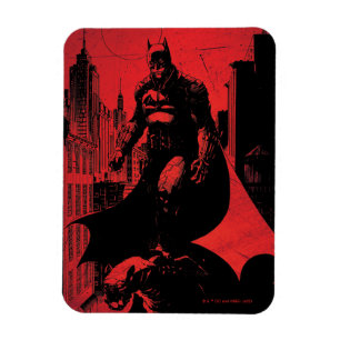 The Batman Comic Book Illustration Magnet
