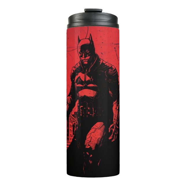The Batman Comic Book Illustration Thermal Tumbler (Front)