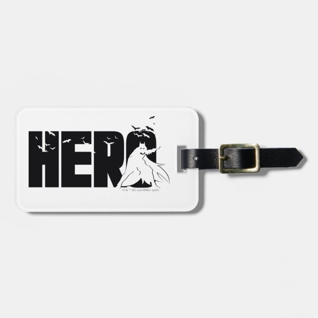 The Batman "Hero" Graphic Luggage Tag (Front Horizontal)