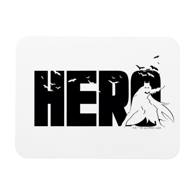 The Batman "Hero" Graphic Magnet (Horizontal)
